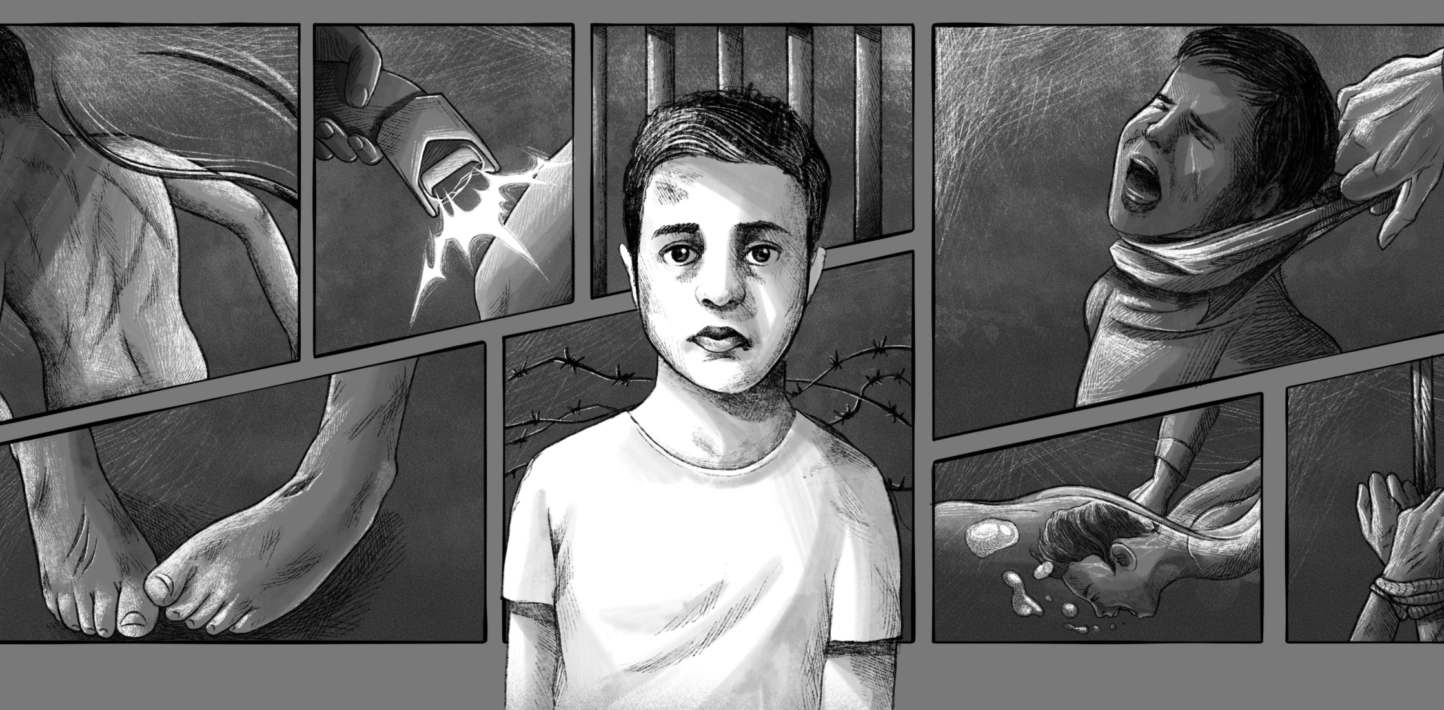 Iran Revolution Art No. Iran-Child-torture-scaled