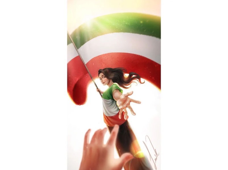 Iran Revolution Art No. 317024912_530988691983129_4610939910578052203_n
