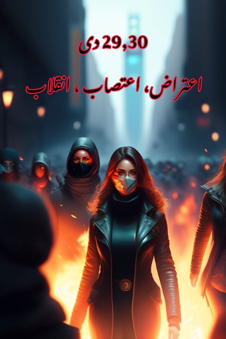 Iran Revolution Art No. FmwFarHWAAU_7OB